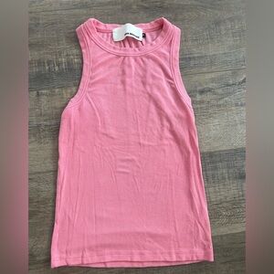 Pink athletic tank top